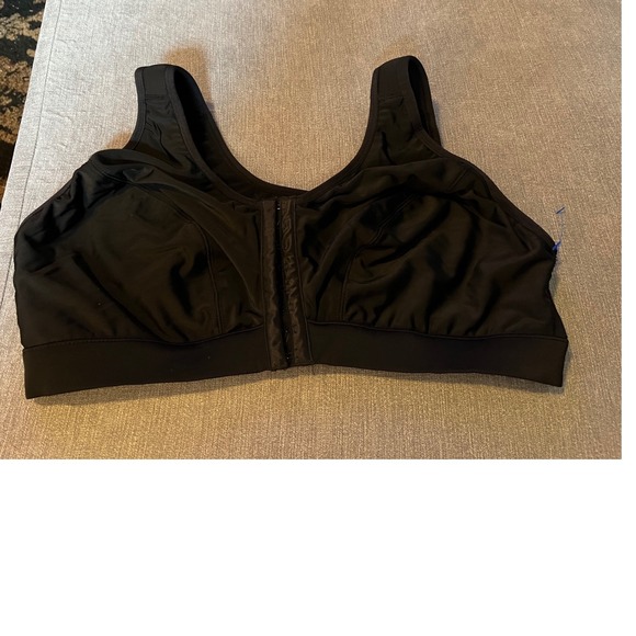 Sport by‎ Cacique Front Closure Bra Wireless Comfort Black Plus Size 44DD - Picture 1 of 4